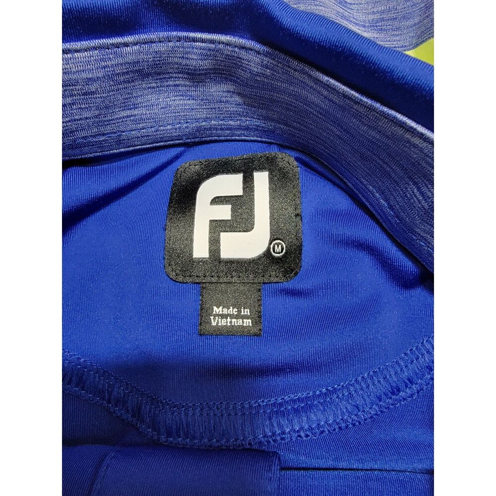 FootJoy Nautical Sailboat Blue & Green Polo Shirt - Medium - Picture 4 of 7